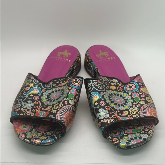 Embassy London Vivid Jewel Toned Mules Slides Sandals Shoes **Size 30/US 8**🌸🌸 - Picture 2 of 9